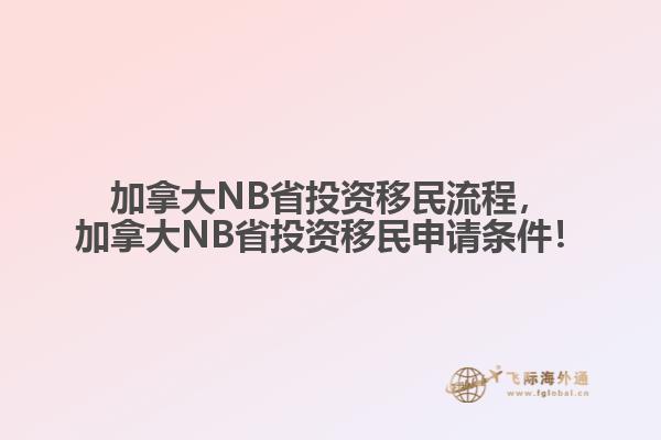 加拿大NB省投資移民流程，加拿大NB省投資移民申請條件！