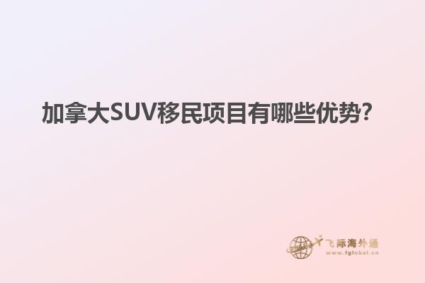 加拿大SUV移民項(xiàng)目有哪些優(yōu)勢(shì)？